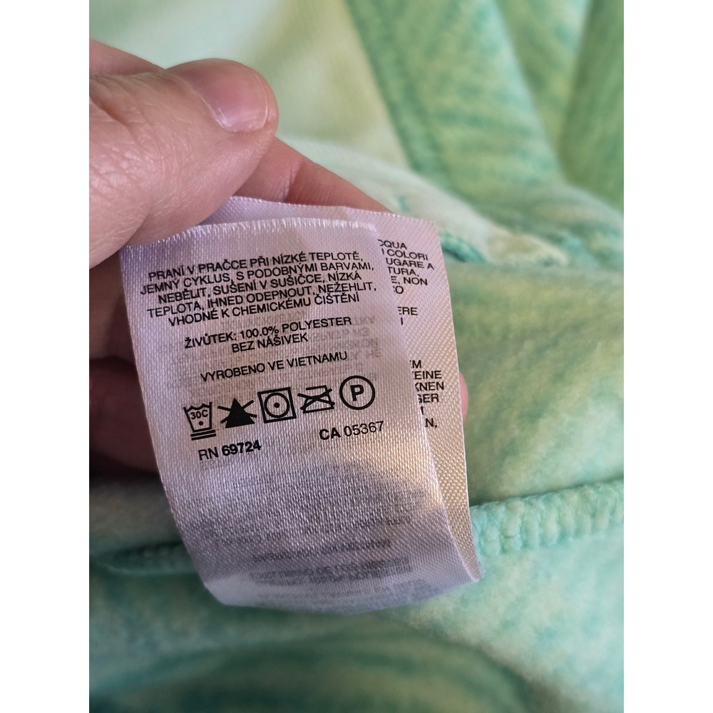 🆕️ NWOT Columbia Womens Mint Green Chevron Full Zip Fleece Jacket XG6004 Size L - Picture 13 of 14